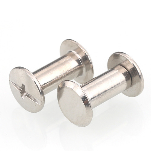 m3m4m5 Carbon Steel Nickel Plated Mother and Child Rivets for Locking Screws Album Notebook Recipe Rivet Lock Fasteners Wholesale