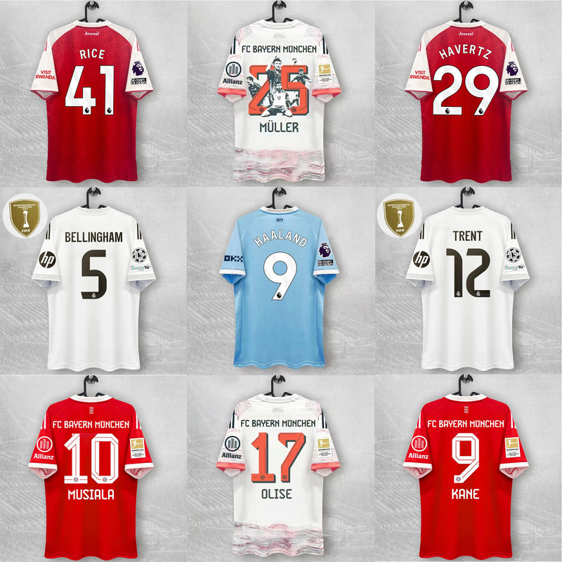 2526 Real Madrid Football Jersey Modric Fan Version Manchester City Haaland Arsenal Rice Bayern Muller 2526 Real Madrid Football Jersey Modric Fan Version Manchester City Haaland Arsenal Rice Bayern Muller