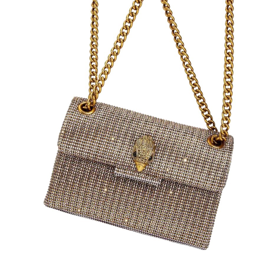 25款夏秋新款设计感个性KG鹰头千鸟格欧美链条斜挎包轻奢百搭跨境