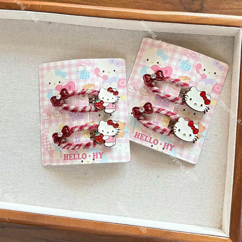 韩版新款卡通可爱猫咪bb夹发夹甜美少女心刘海侧边夹百搭发卡发饰|undefined