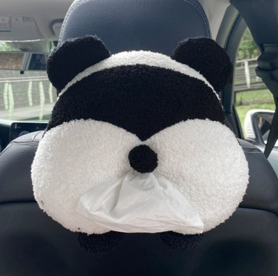 Car tissue box/set, Decoration Hanging Creative Cute Cartoon - panda-tissue-box