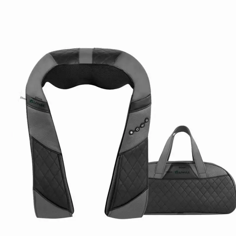 新款颈椎仪按摩器红光理疗颈肩缓解身体疲劳车家两用揉捏按摩披肩