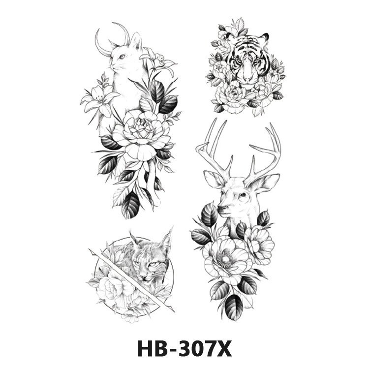 Nuevo color impermeable tatuaje calcomanía brazo medio brazo completo tatuaje pegatina fábrica directa al por mayor entrega tatuaje