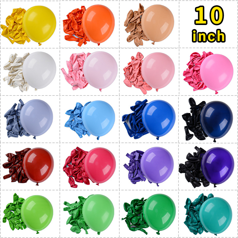 Bola de látex mate de 10 pulgadas 2,2G engrosada globo redondo de látex fiesta de cumpleaños centro comercial Globo de apertura