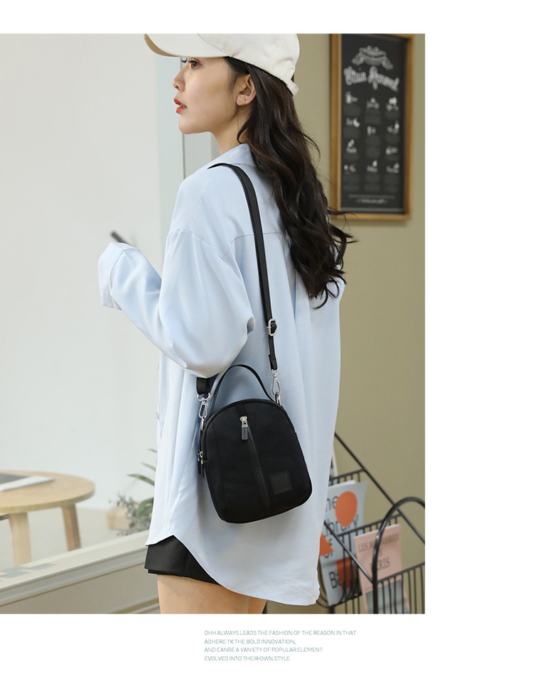 2025 New stylish Korean-style single-shoulder bag for women, versatile crossbody phone bag, nylon waterproof women's crossbody bag undefined
