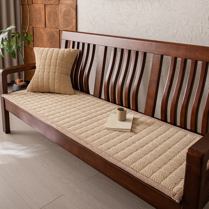 加厚纯色灯芯绒实木沙发垫四季款防滑红木沙发坐垫子2025新款座垫