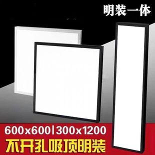 Leishi Ji Ming Surface-Mounted Led Panel Light 600X600 Ceiling-Mounted 300X1200 Gypsum Board Cement Ceiling Pendant Panel Light