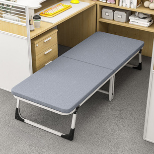 Folding Bed for Office Nap, Portable Home Use, Adult Single Bed, Military Cot, Hospital Companion, Simple Nap Artifact