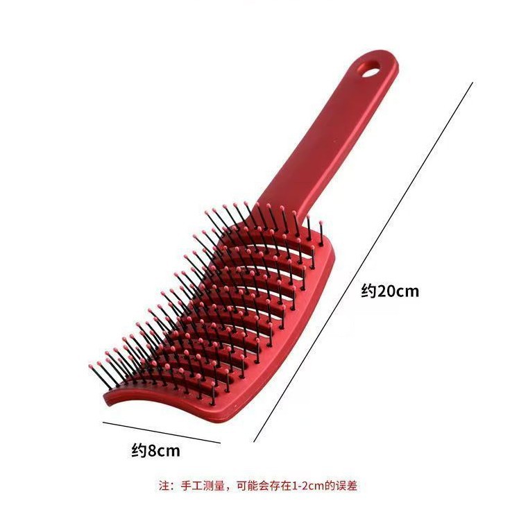 Pein rojo festivo cabello flojo gran curva estilo pein costillas pein damas rizos largos alta craneal masaje al por mayor
