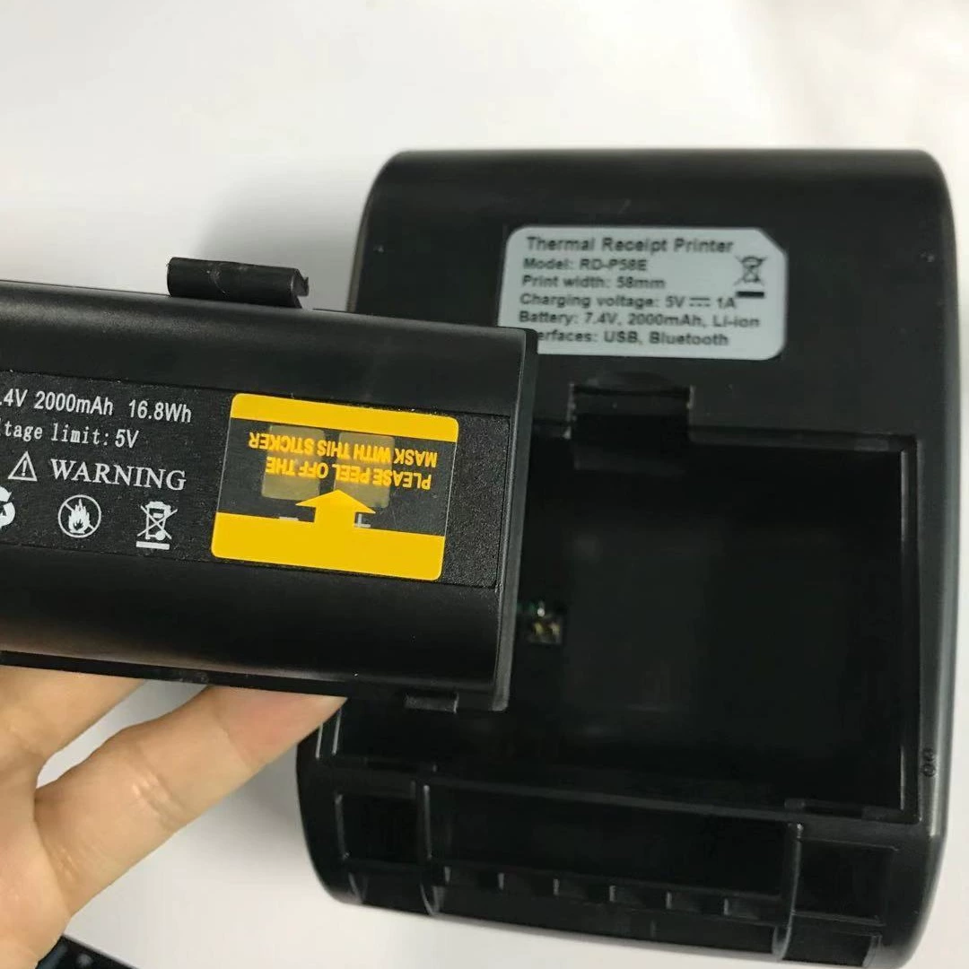 Вместительный ручной принтер, 58 мм, Bluetooth