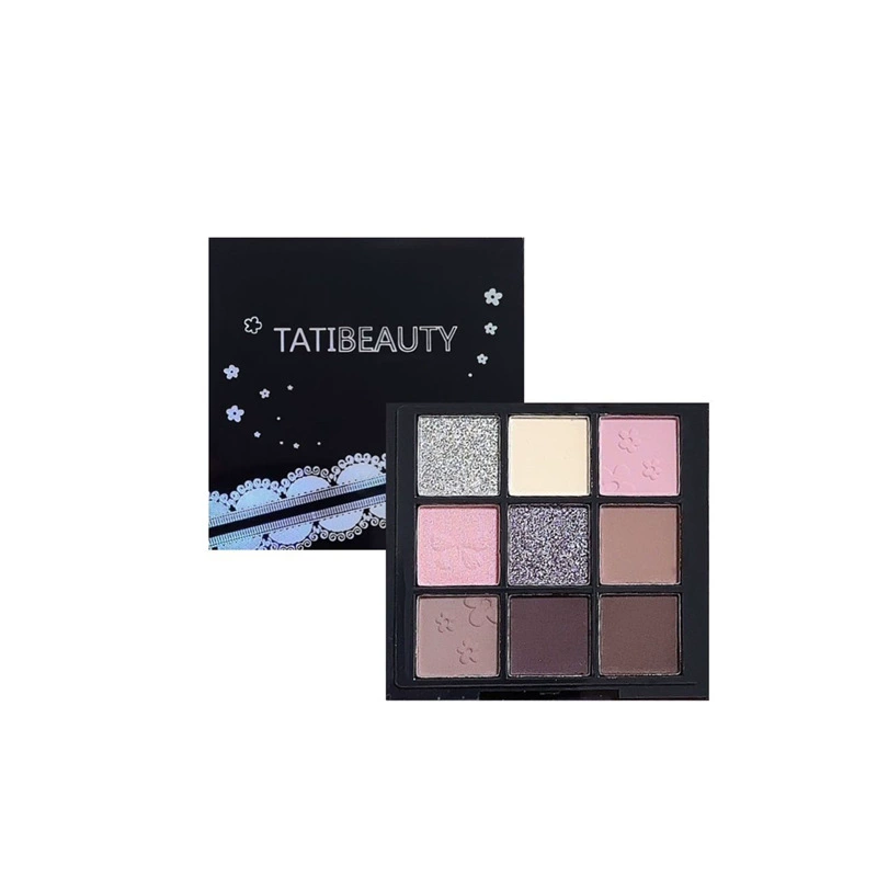 Девушка мечты Tatibeaut Nine Color тени для век дымчато-фиолетовый фиолетовый фиолетовый жемчужный матовый хайлайтер дымчатый дымчатый серый фиолетовый девушка