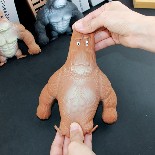 The same type of Le La Le Internet celebrity Wang Zong decompression toy gorilla pinch Le vent slow rebound decompression toy