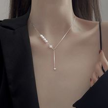 珍珠流苏项链女2023年新款女 小众设计感时尚款ins锁骨链生日礼物