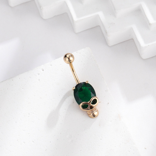 European and American cross-border hot-selling personalized skull navel nails wholesale Amazon hot-selling navel jewelry Special jewelry for foreign trade