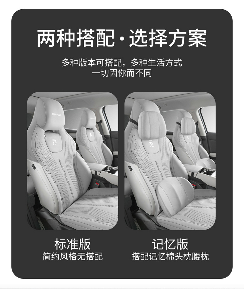 Car seat covers suitable for BYD Yuan UP and BYD Atto2, all-season cushion, semi-cover, ultra-thin, specialized seat pad
