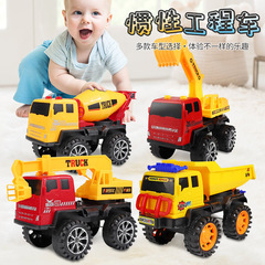 Stall Toys Large Excavator Model Child Inertia Excavator Engineering Truck Wholesale Children's Toy Car