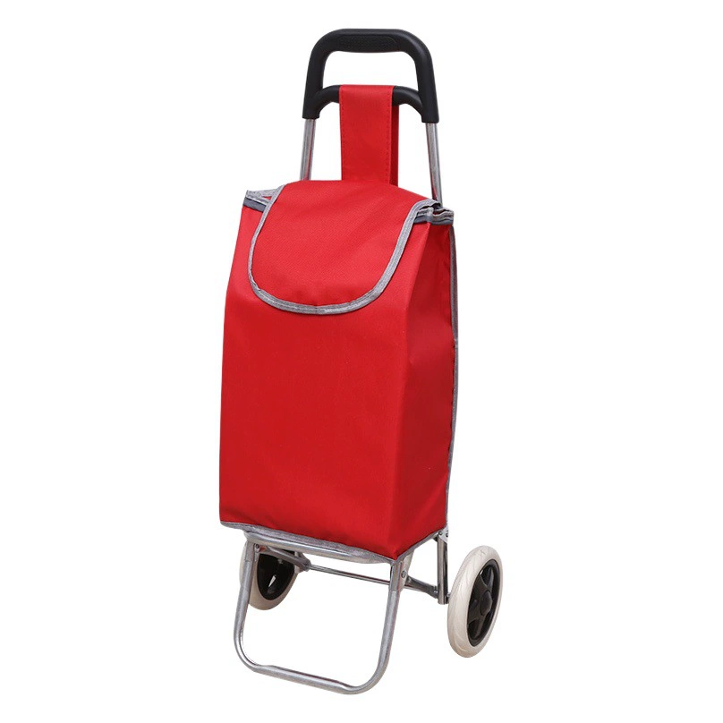 Маленькая тележка для пожилых людей, продуктовая тележка для покупок, портативная тележка из ткани Оксфорд для супермаркетов, тележка с логотипом с принтом, оптовая продажа