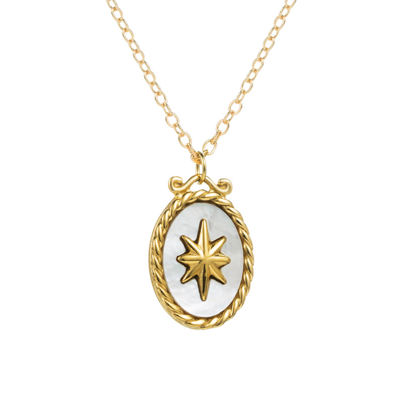 Fashion Heart Shape Titanium Steel Pendant Necklace Plating Stainless Steel Necklaces Colorza_colorza_7