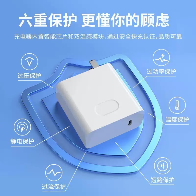 65W氮化镓充电器PD快充头typec数据线3C认证平板笔记本手机充电头|undefined