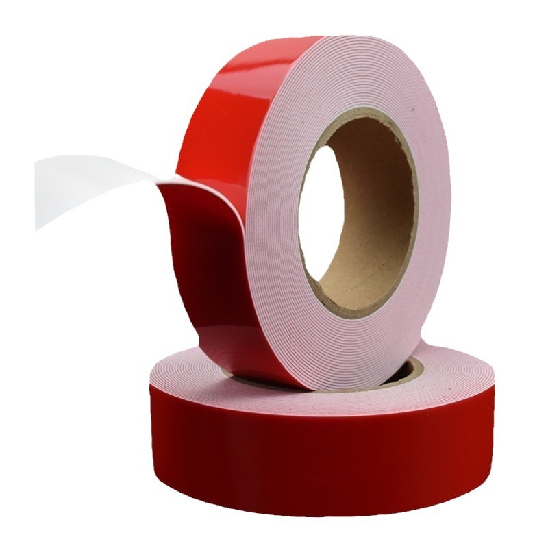 Cinta de espuma de doble cara de alta viscosidad PE espuma de espuma de esponja de alta viscosidad resistente al agua absorción de impactos fija alargamiento 50 metros al por mayor