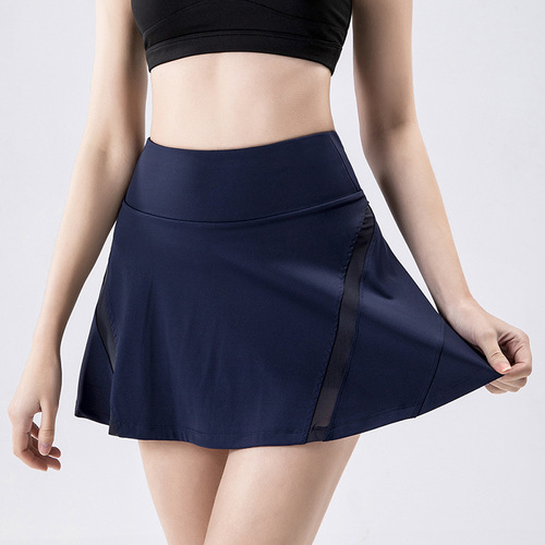  New Yoga Short Women's Badminton Skirt Running Fitness Tennis Sports Skirt Quick-Drying Golf Skirt Cross-Border