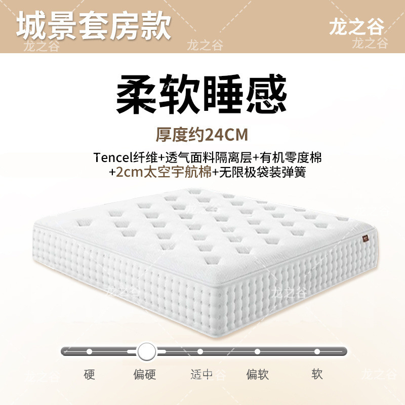希尔顿酒店乳胶床垫超软2米2.2米家用弹簧软垫30CM超厚席梦思床垫|undefined