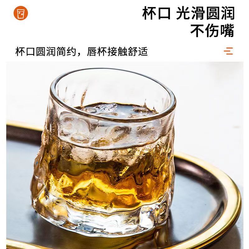 Vaso giratorio de whisky creativo tipo trompo copa para licores jugo o uso doméstico venta al por mayor