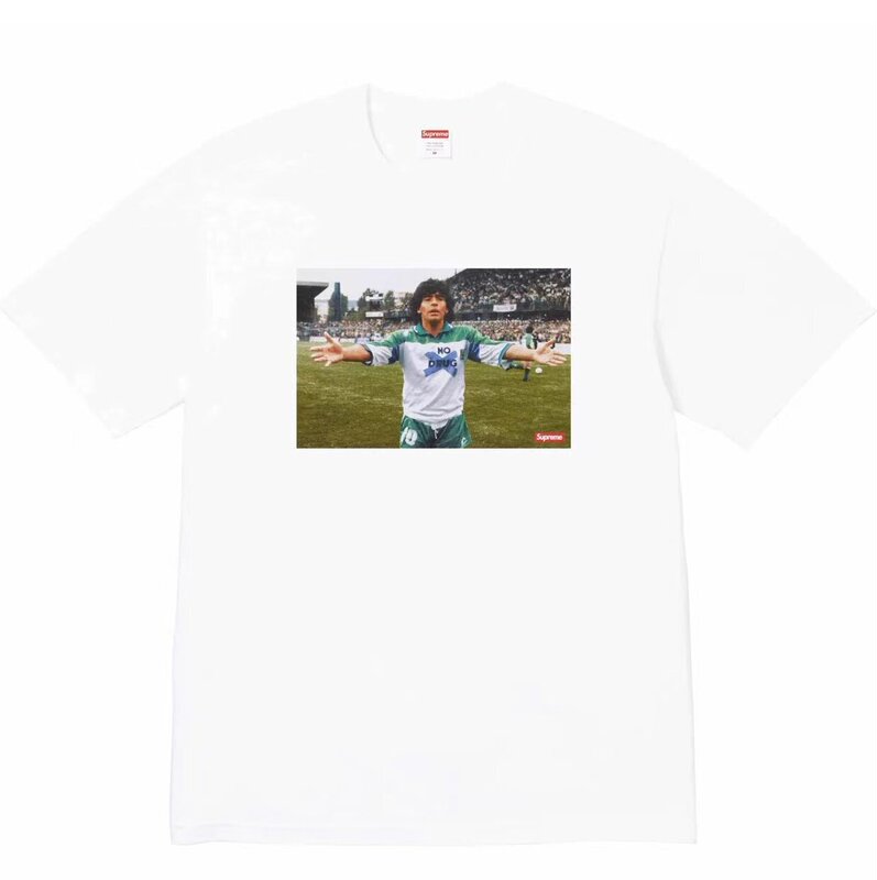 ヨーロッパとアメリカのトレンディなブランド 270 グラム純綿ストリート Sup レタールーズ半袖 Tシャツ男性と女性のクラシックプリントジョイント Tシャツ夏|undefined