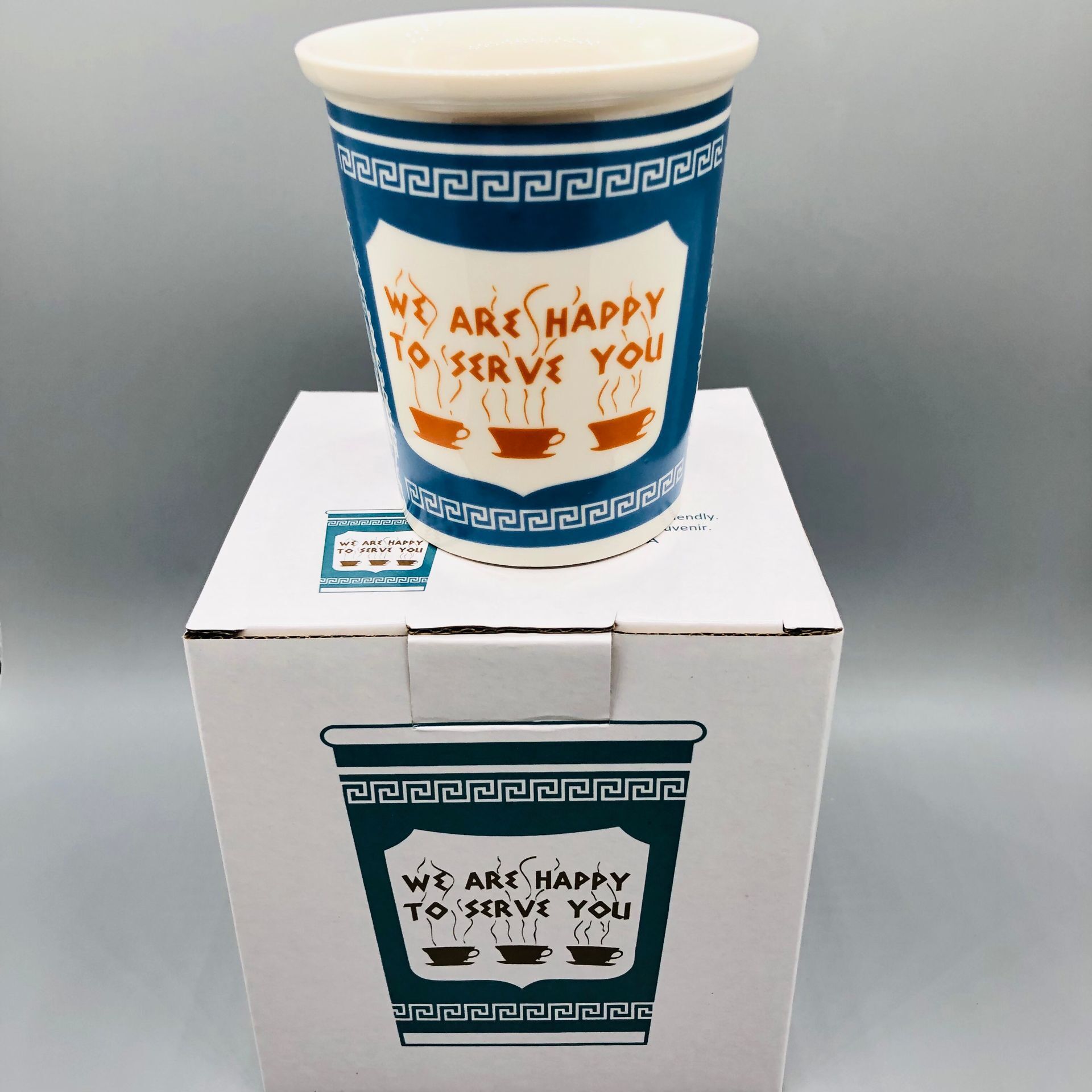 Nueva York icónica taza de papel taza de café