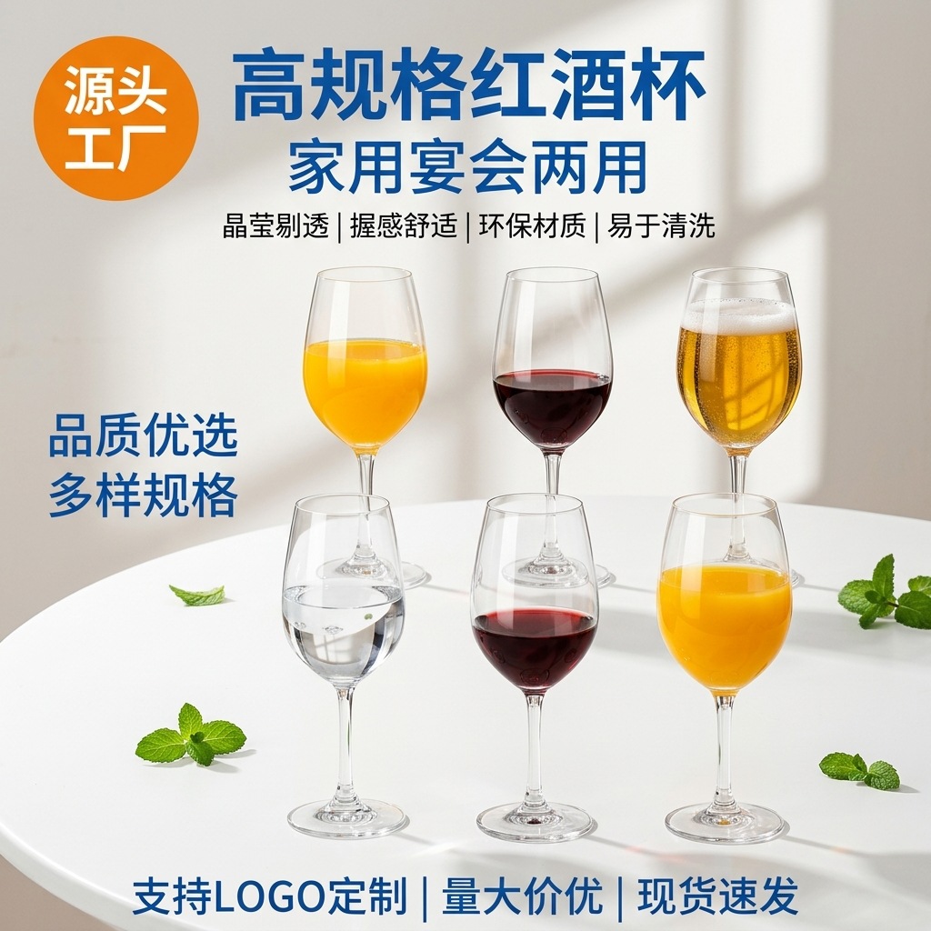 批发简约格调红酒杯高脚杯香槟杯气泡甜酒杯葡萄酒杯玻璃鸡尾酒杯