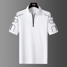 品牌授权 分销代理 潮男士韩版修身休闲立领休闲POLO衫短袖