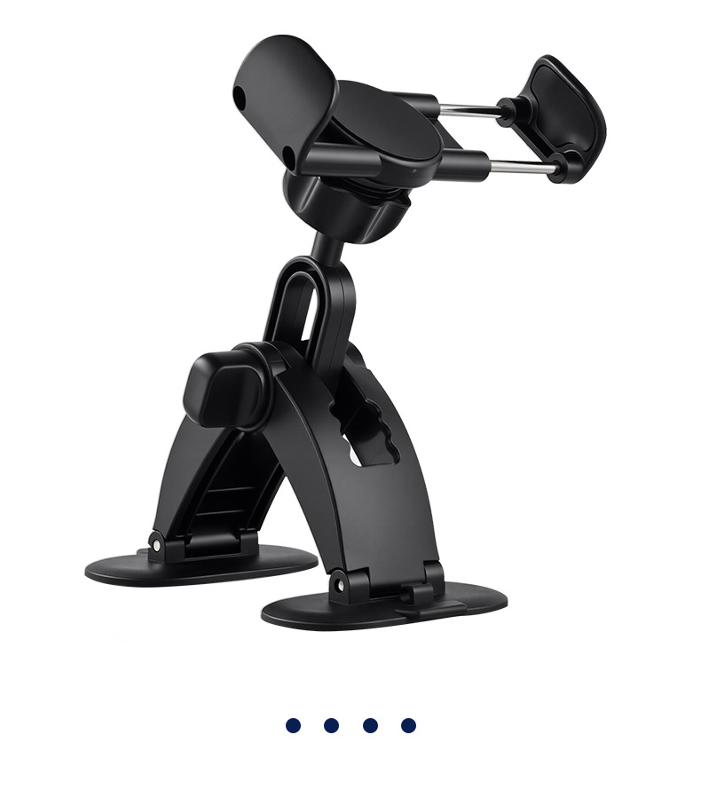 Car Phone Holder for Dashboard Navigation with 17mm Ball Head Curved Adhesive Base Mount
