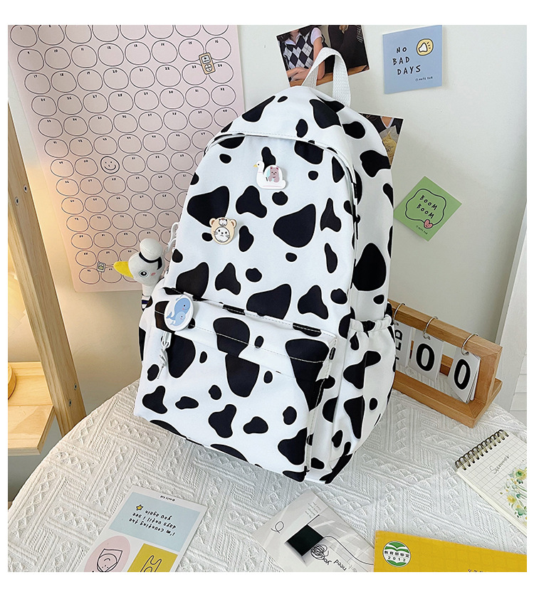Korean Fashion Nylon Print Contrast Color Backpack Wholesale Nihaojewelry display picture 6