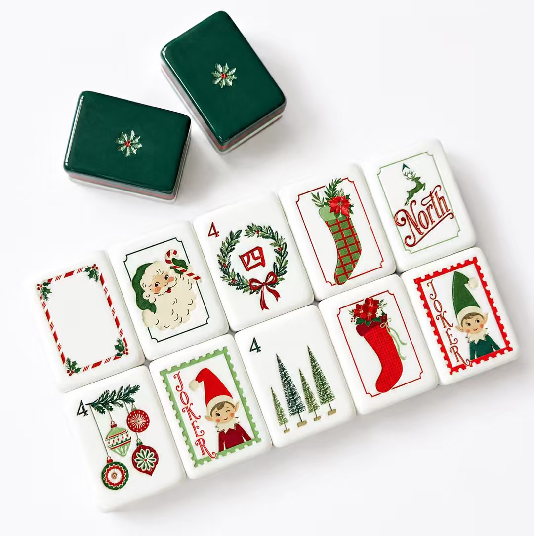 American Mahjong Tiles Cross-Border European and American Four-Layer Acrylic Hand-Painted Mahjong
