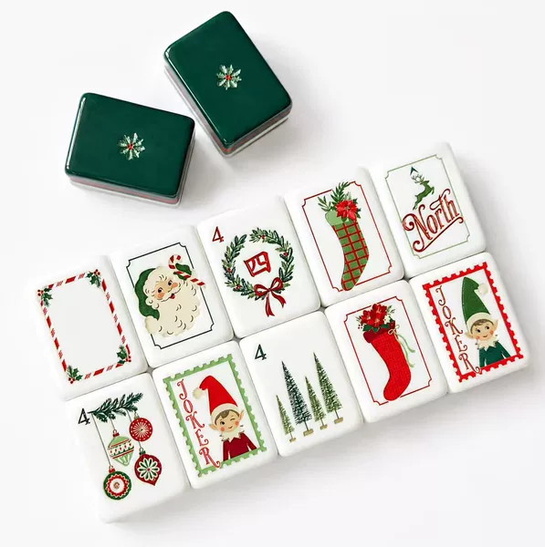 American Mahjong Tiles Cross-Border European and American Four-Layer Acrylic Hand-Painted Mahjong