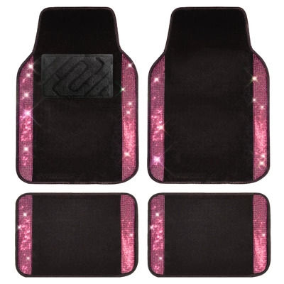 Universal Foot Pad | crystal velvet, universal fit - rose-red
