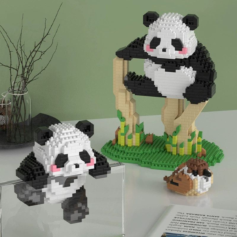 Конструктор Lego, игрушка, орхидея, панда, подарок на день рождения