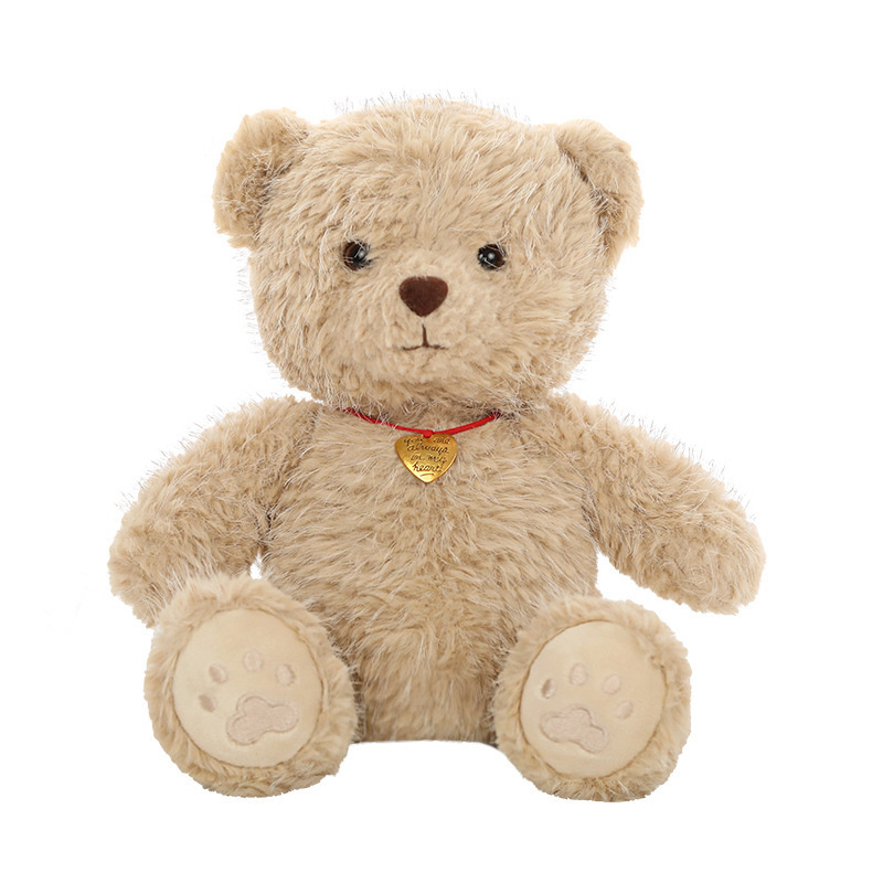 Multicolor Teddy Bear muñeca peluche perla visón peludo sentado muñeca oso marrón muñeca agarrar tela muñeca transfronteriza