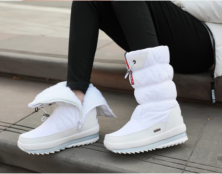 Kid's Women's Casual Solid Color Round Toe Snow Boots display picture 19
