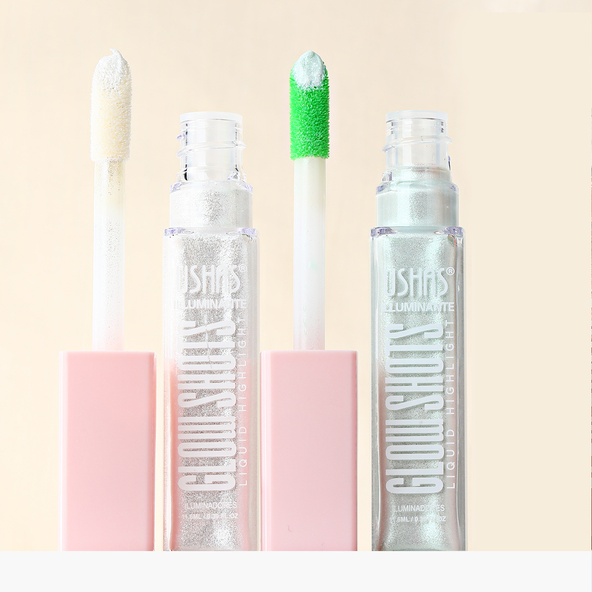 USHAS europeo y americano punto transfronterizo líquido de alto brillo impermeable y duradero contorno brillante líquido sedoso FS459B