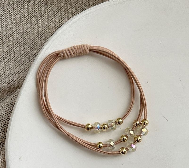 라인스톤 비즈 카키