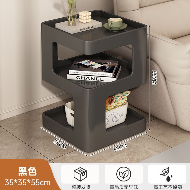 Sofá de lado armario de lado sala de estar simple mesa de té de madera sólida dormitorio mesa lateral creativa 520 mesas de cabezal de cama estante de almacenamiento doméstico