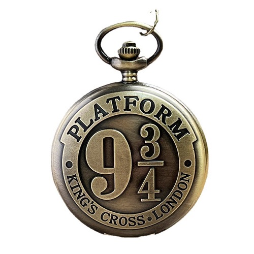 Factory direct sales classic retro Harry Potter 9 3/4 platform thin chain retro large pocket watch supply wholesale