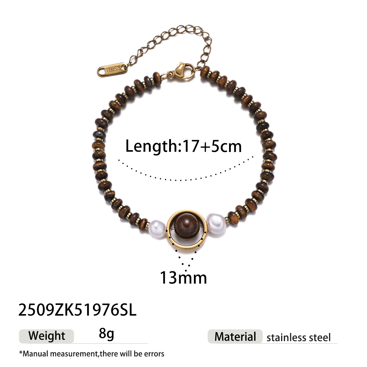 Collar de piedra natural de Tai Na Europa y los Estados Unidos lujo ligero nicho versátil conjunto de joyas de piedra natural de ojo de tigre acero titanio no se desvanece