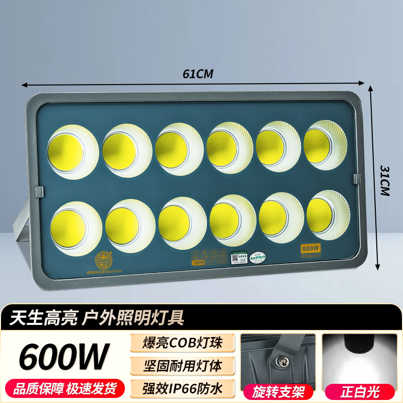 lámpara de proyección de alta potencia de alto voltaje 85 ~ 285V campo de baloncesto cuadrado lámpara de iluminación 600W alto poste de proyección