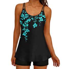 2026新款欧美分体女士泳衣高腰平角裤坦基尼亚马逊跨境外贸泳装女