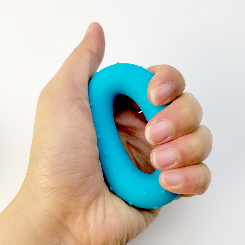 Silicone Grip Ring Grip Strengthener Hand Men's Rehabilitation Training Fitness Ring Women's Home Small Fitness Equipment Wholesale