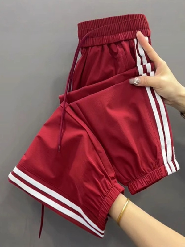 大きいサイズの薄いアイスシルクハーレムパンツ女性の夏薄い緩い痩身カジュアルレギンス9点速乾性スポーツパンツ|undefined