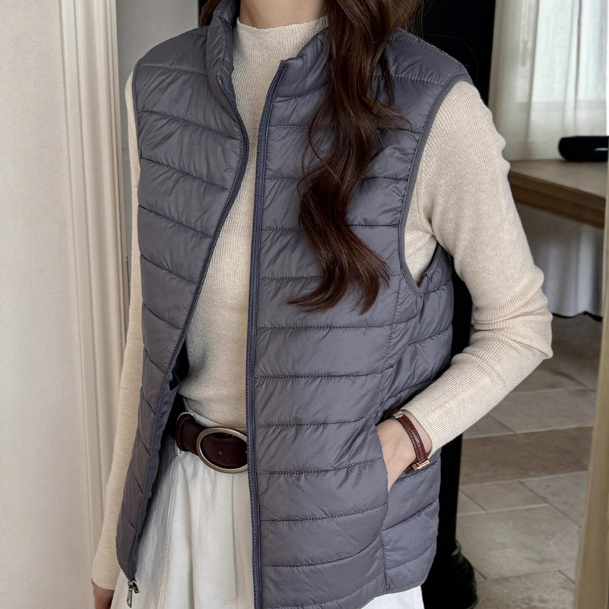 Irina Versatile Casual Style Autumn and Winter Comfortable Quilted Cotton Jacket Coat with Warm Vest for Women