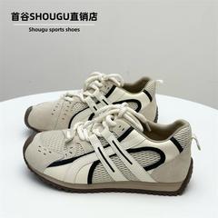 首谷爆款阿甘鞋女2025秋季新款网面透气德训鞋软底运动休闲女鞋潮